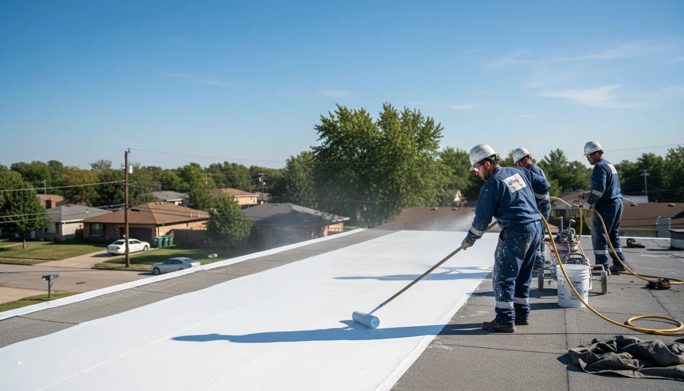 Commercial roof coating in Durant, MS near me